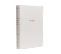 NKJV, Gift and Award Bible, Leather-Look, White, Red Letter, Comfort Print: Holy