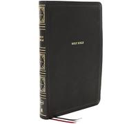 NKJV Holy Bible, Giant Print Thinline Bible, Black Leathersoft, Thumb Indexed, Red Letter, Comfort Print: New King James Version: Holy Bible, New King James Version