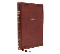 NKJV Holy Bible, Giant Print Thinline Bible, Brown Leathersoft, Red Letter, Comfort Print: New King James Version.