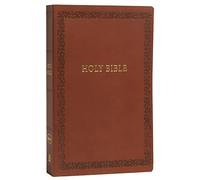 NKJV, Holy Bible, Soft Touch Edition, Leathersoft, Brown, Comfort Print: Holy Bible, New King James Version