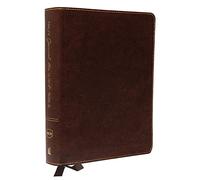 NKJV, Journal the Word Bible, Large Print, Bonded Leather, Brown, Red Letter: Reflect, Journal, or Create Art Next to Your Favorite Verses