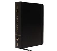 NKJV, Journal the Word Bible, Large Print, Hardcover, Black, Red Letter: Reflect, Journal, or Create Art Next to Your Favorite Verses