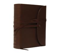 NKJV, Journal the Word Bible, Large Print, Premium Leather, Brown, Red Letter : Reflect on Your Favorite Verses