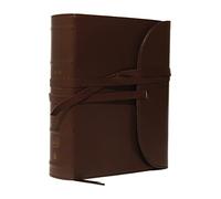 NKJV, Journal the Word Bible, Large Print, Premium Leather, Brown, Red Letter: Reflect on Your Favorite Verses