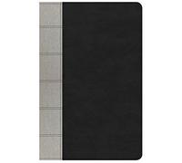 NKJV Large Print Personal Size Reference Bible, Black/Gray Deluxe LeatherTouch