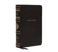 NKJV Large Print Reference Bible, Black Leathersoft, Red Letter, Comfort Print, Thumb Indexed (Sovereign Collection): Holy Bible, New King James Version