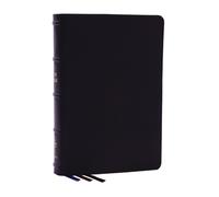 NKJV, Large Print Thinline Reference Bible, Blue Letter, Maclaren Series, Genuine Leather, Black, Comfort Print : Holy Bible, New King James Version