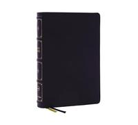NKJV, Large Print Thinline Reference Bible, Blue Letter, Maclaren Series, Leathersoft, Black, Comfort Print: Holy Bible, New King James Version