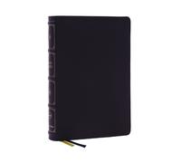 NKJV, Large Print Thinline Reference Bible, Blue Letter, Maclaren Series, Leathersoft, Black, Comfort Print : Holy Bible, New King James Version