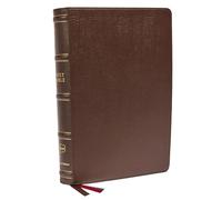 NKJV, Large Print Verse-by-Verse Reference Bible, Maclaren Series, Genuine Leather, Brown, Comfort Print: Holy Bible, New King James Version