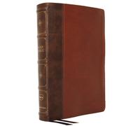 NKJV, Large Print Verse-by-Verse Reference Bible, Maclaren Series, Leathersoft, Brown, Comfort Print : Holy Bible, New King James Version