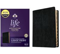 NKJV Life Application Study Bible, Third Edition, Large Print (Red Letter, Bonded Leather, Black, Indexed): Nkjv Life Application Study Bible, Red Letter, Bonded Leather, Black