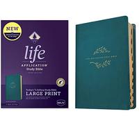 NKJV Life Application Study Bible, Third Edition, Large Print (Red Letter, Leatherlike, Teal Blue, Indexed): Nkjv Life Application Study Bible, Red Letter, Leatherlike, Teal Blue