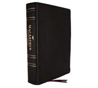 NKJV, MacArthur Study Bible, Black Genuine Leather, Comfort Print: Unleashing God's Truth One Verse at a Time (Holy Bible, New King James Version)