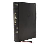 NKJV, MacArthur Study Bible, Black Leathersoft, Thumb Indexed, Comfort Print: Unleashing God's Truth One Verse at a Time (Holy Bible, New King James Version)