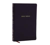 NKJV Personal Size Large Print Bible with 43,000 Cross References, Black Leathersoft, Red Letter, Comfort Print