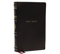 NKJV, Personal Size Reference Bible, Sovereign Collection, Genuine Leather, Black, Red Letter, Thumb Indexed, Comfort Print: Holy Bible, New King James Version