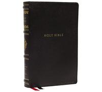 NKJV, Personal Size Reference Bible, Sovereign Collection, Leathersoft, Black, Red Letter, Thumb Indexed, Comfort Print: Holy Bible, New King James Version