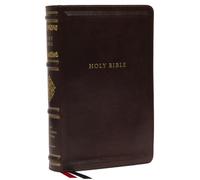 NKJV, Personal Size Reference Bible, Sovereign Collection, Leathersoft, Brown, Red Letter, Thumb Indexed, Comfort Print: Holy Bible, New King James Version