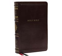 NKJV, Personal Size Reference Bible, Sovereign Collection, Leathersoft, Brown, Red Letter, Thumb Indexed, Comfort Print: Holy Bible, New King James Version