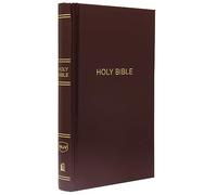 NKJV, Pew Bible, Hardcover, Burgundy, Red Letter, Comfort Print : Holy Bible, New King James Version