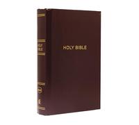 NKJV, Pew Bible, Large Print, Hardcover, Burgundy, Red Letter, Comfort Print : Holy Bible, New King James Version