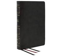 NKJV, Reference Bible, Classic Verse-by-Verse, Center-Column, Genuine Leather, Black, Red Letter, Thumb Indexed, Comfort Print: Holy Bible, New King James Version