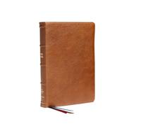NKJV, Reference Bible, Classic Verse-by-Verse, Center-Column, Premium Goatskin Leather, Brown, Premier Collection, Red Letter, Comfort Print: Holy Bible, New King James Version