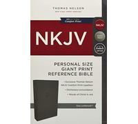 NKJV, Reference Bible, Personal Size Giant Print, Leathersoft, Gray, Red Letter, Comfort Print: Holy Bible, New King James Version