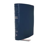 NKJV, Single-Column Reference Bible, Genuine Leather, Blue, Comfort Print: Holy Bible, New King James Version