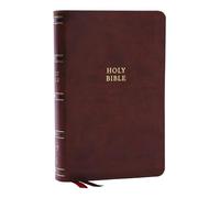 NKJV, Single-Column Reference Bible, Verse-by-verse, Brown Leathersoft, Red Letter, Comfort Print: New King James Version, Brown, Leathesoft, ... Verse-By-Verse, Red Letter, Comfort Print