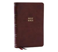 NKJV, Single-Column Reference Bible, Verse-by-verse, Brown Leathersoft, Red Letter, Comfort Print (Thumb Indexed): New King James Version, Brown, ... Verse-By-Verse, Red Letter, Comfort Print
