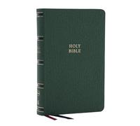 NKJV, Single-Column Reference Bible, Verse-by-verse, Green Leathersoft, Red Letter, Comfort Print (Thumb Indexed): New King James Verson, Green, ... Verse-By-Verse, Red Letter, Comfort Print