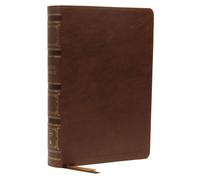 NKJV, Single-Column Wide-Margin Reference Bible, Leathersoft, Brown, Red Letter, Comfort Print : Holy Bible, New King James Version