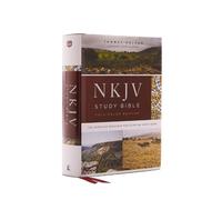 NKJV Study Bible Hardcover Burgundy Full-Color Comfort Print by Thomas Nelson