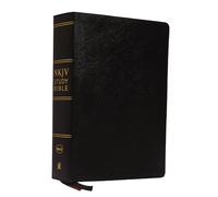 NKJV Study Bible, Premium Bonded Leather, Black, Thumb Indexed, Comfort Print: The Complete Resource for Studying God’s Word