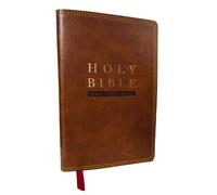 NKJV Super Giant Print New Testament, Brown Leathersoft, Red Letter, Comfort Print