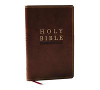 NKJV Super Giant Print New Testament, Brown Leathersoft, Red Letter, Comfort Print (Thumb Indexed)