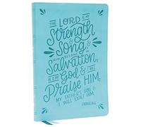 NKJV, Thinline Bible, Verse Art Cover Collection, Leathersoft, Teal, Red Letter, Comfort Print: Holy Bible, New King James Version