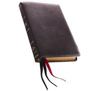 NKJV, Thinline Reference Bible, Large Print, Premium Goatskin Leather, Black, Premier Collection, Comfort Print: Holy Bible, New King James Version