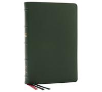 NKJV, Thinline Reference Bible, Large Print, Premium Goatskin Leather, Green, Premier Collection, Red Letter, Comfort Print: Holy Bible, New King James Version