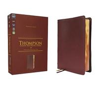 NKJV, Thompson Chain-Reference Bible, Genuine Leather, Calfskin, Burgundy, Red Letter, Comfort Print: New King James Version, Burgundy, Genuine ... Comfort Print, Thompson Chain-reference Bible