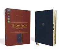 NKJV, Thompson Chain-Reference Bible, Handy Size, Leathersoft, Navy, Red Letter, Thumb Indexed, Comfort Print: New King James Version, Navy, ... Comfort Print, Thompson Chain-reference Bible