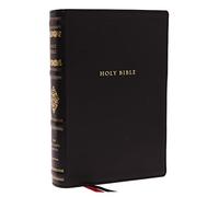 NKJV, Wide-Margin Reference Bible, Sovereign Collection, Genuine Leather, Black, Red Letter, Comfort Print: Holy Bible, New King James Version