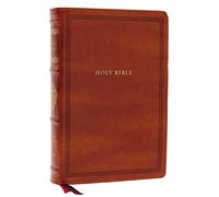 NKJV, Wide-Margin Reference Bible, Sovereign Collection, Leathersoft, Brown, Red Letter, Comfort Print: Holy Bible, New King James Version