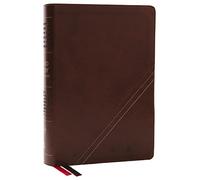 NKJV, Word Study Reference Bible, Leathersoft, Brown, Red Letter, Thumb Indexed, Comfort Print: 2,000 Keywords that Unlock the Meaning of the Bible