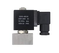 NKKALUKM 0~300 bar - stainless steel high pressure solenoid valve electromagnetic solenoid valve 1/4 electrovalve AC 220v 24v 1Pcs(ORIFICE SIZE 1.5-BSP,DC12V)