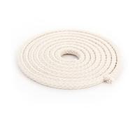 NKlaus 1 Metre Round Wick 100% Pure Cotton 4.0 mm Thin for Oil Lamp, Petroleum Lamp