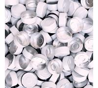 NKlaus 1000 pieces standard tea light covers, white, diameter 37.5 mm, for tea lights, aluminium candle case, empty tea light box, diameter 3.75 x 1.6 cm, tea light holder, tea light bowl, 16282