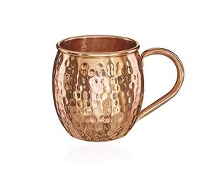 NKlaus 11261 Copper Mug Pure Copper 100% Ayuverda Copper Mug Oval Moskow Mule 500 ml